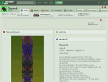 Tablet Screenshot of discarn8.deviantart.com