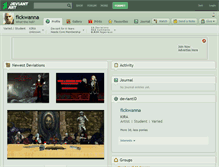 Tablet Screenshot of fickwanna.deviantart.com