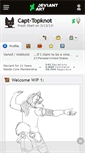 Mobile Screenshot of capt-topknot.deviantart.com