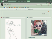 Tablet Screenshot of capt-topknot.deviantart.com