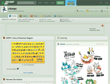 Tablet Screenshot of c4tman.deviantart.com