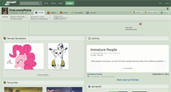 Desktop Screenshot of onelonelypickle.deviantart.com