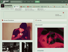 Tablet Screenshot of dvanartist.deviantart.com