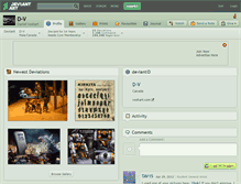 Tablet Screenshot of d-v.deviantart.com