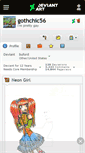 Mobile Screenshot of gothchic56.deviantart.com