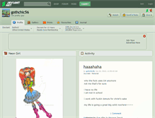 Tablet Screenshot of gothchic56.deviantart.com