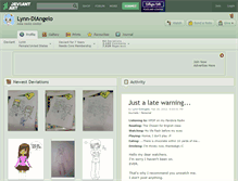 Tablet Screenshot of lynn-diangelo.deviantart.com