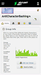 Mobile Screenshot of anticharacterbashing.deviantart.com