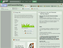 Tablet Screenshot of anticharacterbashing.deviantart.com