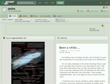 Tablet Screenshot of dadles.deviantart.com