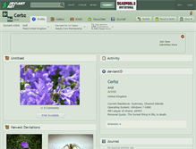 Tablet Screenshot of cerbz.deviantart.com