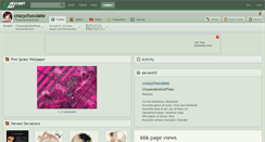 Desktop Screenshot of crazychocolate.deviantart.com