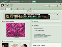 Tablet Screenshot of crazychocolate.deviantart.com