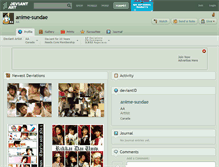 Tablet Screenshot of anime-sundae.deviantart.com