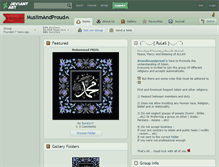 Tablet Screenshot of muslimandproud.deviantart.com