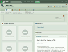 Tablet Screenshot of captnlash.deviantart.com