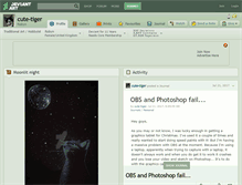 Tablet Screenshot of cute-tiger.deviantart.com