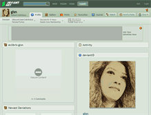 Tablet Screenshot of glsn.deviantart.com