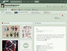 Tablet Screenshot of obsesseddragonlover.deviantart.com