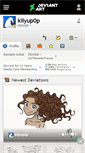 Mobile Screenshot of kiiyup0p.deviantart.com