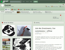 Tablet Screenshot of eyestrain.deviantart.com