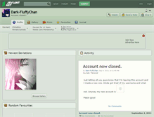Tablet Screenshot of dark-fluffychan.deviantart.com
