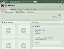 Tablet Screenshot of kissmyshamrock.deviantart.com