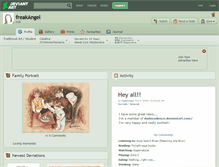Tablet Screenshot of freakangel.deviantart.com