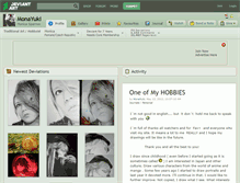 Tablet Screenshot of monayuki.deviantart.com