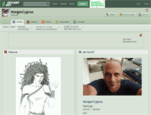 Tablet Screenshot of morgancygnus.deviantart.com