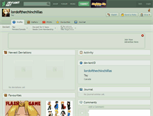 Tablet Screenshot of lordofthechinchillas.deviantart.com