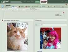 Tablet Screenshot of cerenia.deviantart.com