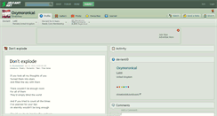 Desktop Screenshot of oxymoronical.deviantart.com