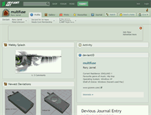 Tablet Screenshot of multifuse.deviantart.com