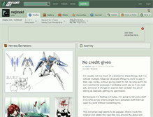 Tablet Screenshot of nejinoki.deviantart.com