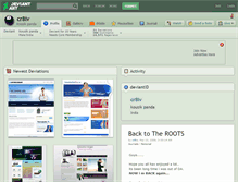 Tablet Screenshot of cr8iv.deviantart.com