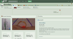 Desktop Screenshot of gin-no-ryuu.deviantart.com
