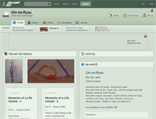 Tablet Screenshot of gin-no-ryuu.deviantart.com