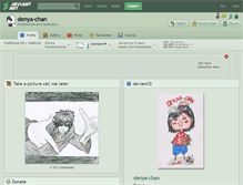 Tablet Screenshot of denya-chan.deviantart.com