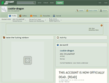 Tablet Screenshot of cookie-dragon.deviantart.com