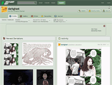 Tablet Screenshot of darkghast.deviantart.com