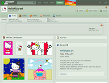 Tablet Screenshot of hellokitty-art.deviantart.com