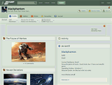 Tablet Screenshot of blackphantom.deviantart.com