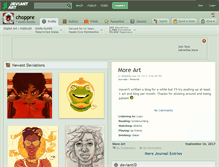 Tablet Screenshot of choppre.deviantart.com