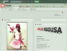 Tablet Screenshot of msousam.deviantart.com