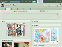 Tablet Screenshot of draco-x-ron-club.deviantart.com
