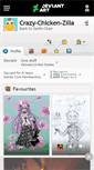 Mobile Screenshot of crazy-chicken-zilla.deviantart.com