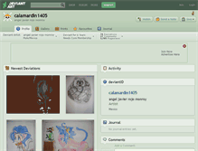 Tablet Screenshot of calamardin1405.deviantart.com