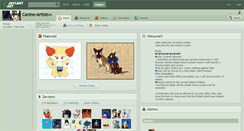 Desktop Screenshot of canine-artists.deviantart.com