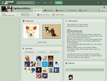 Tablet Screenshot of canine-artists.deviantart.com